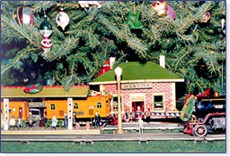 Holiday model toy trains